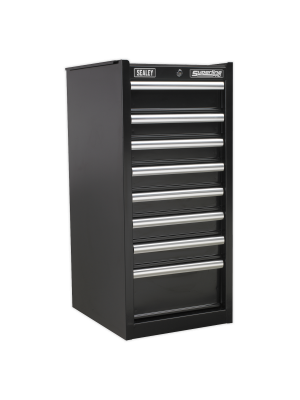 Hang-On Chest 8 Drawer with Ball Bearing Slides - Black