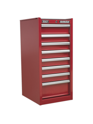 Hang-On Chest 8 Drawer with Ball Bearing Slides - Red