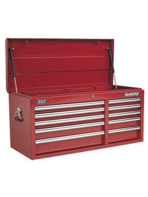 Topchest 10 Drawer with Ball Bearing Slides Heavy-Duty - Red