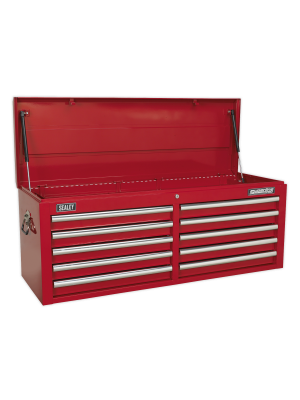 Topchest 10 Drawer with Ball Bearing Slides - Red