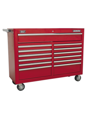 Rollcab 13 Drawer with Ball Bearing Slides - Red