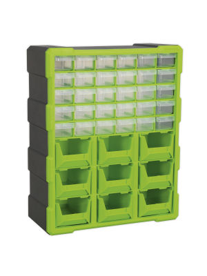 Cabinet Box 39 Drawer - Hi-Vis Green/Black