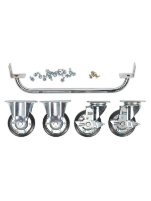 Industrial Handle & Wheel Kit for 565mm Cabinets