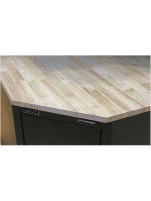 Hardwood Corner Worktop 930mm