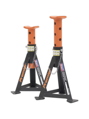 Axle Stands (Pair) 3tonne Capacity per Stand - Orange