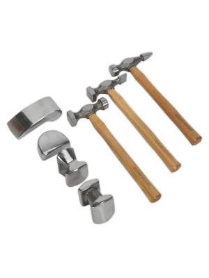 Panel Beating Set 7pc Drop-Forged Hickory Shafts