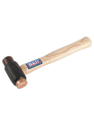 Copper/Rawhide Faced Hammer 1.5lb Hickory Shaft