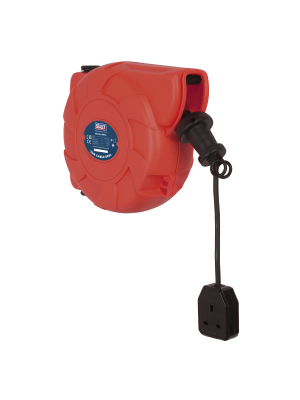 Cable Reel System Retractable 10m 1 x 230V Socket