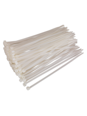 Cable Tie 200 x 4.8mm White Pack of 100