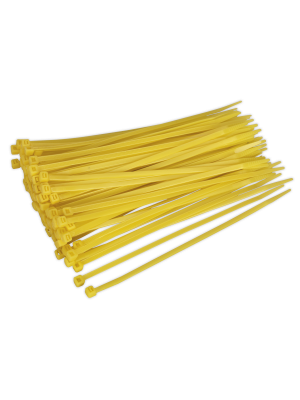 Cable Tie 200 x 4.4mm Yellow Pack of 100