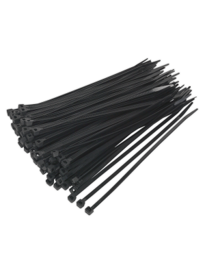 Cable Tie 200 x 4.8mm Black Pack of 100