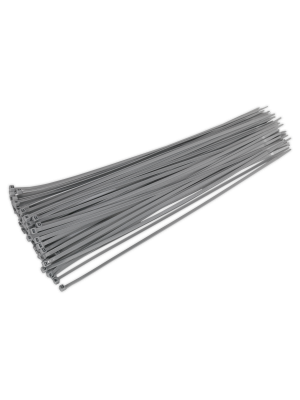 Cable Tie 380 x 4.4mm Silver Pack of 100