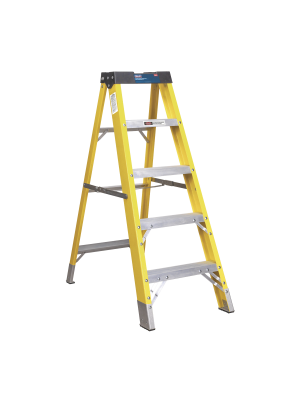 Fibreglass Step Ladder 4-Tread EN 131