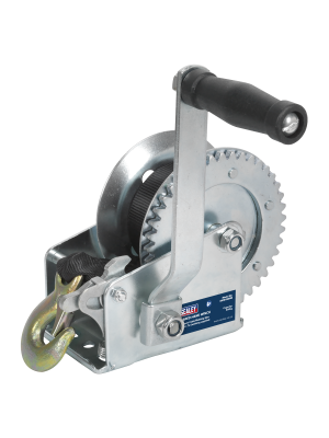 Geared Hand Winch 540kg Capacity with Webbing Strap