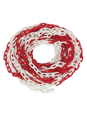 Safety Chain Red/White 25m x 6mm