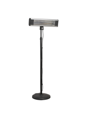 High Efficiency Carbon Fibre Infrared Patio Heater 1800W/230V with Telescopic Floor Stand