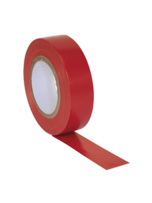 PVC Insulating Tape 19mm x 20m Red Pack of 10