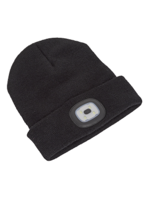 Beanie Hat 4 SMD LED USB Rechargeable