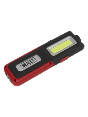 Rechargeable Inspection Light 5W COB & 3W SMD LED with Power Bank - Red