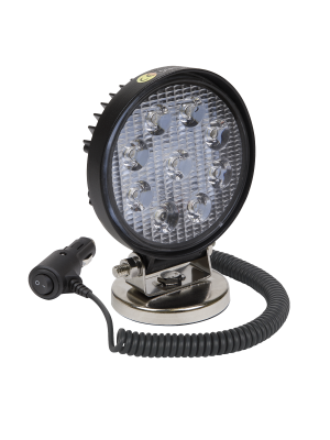 Round Work Light with Magnetic Base 27W SMD LED