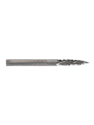 Micro Carbide Burr Pointed Tree 3mm Pack of 3