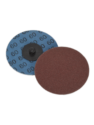 Quick-Change Sanding Disc Ø75mm 60Grit Pack of 10