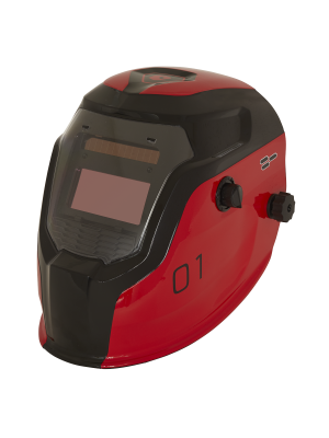 Welding Helmet Auto Darkening - Shade 9-13 - Red