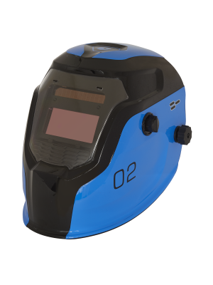 Auto Darkening Welding Helmet - Shade 9-13 - Blue