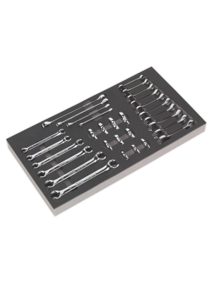 Tool Tray with Specialised Spanner Set 30pc - Metric