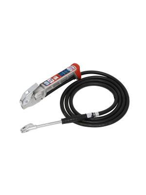 Tyre Inflator 2.5m Hose with Twin Clip-On Connector