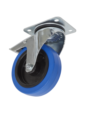 Castor Wheel Swivel Plate with Total Lock Ø125mm