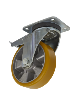 Castor Wheel Swivel Plate with Total Lock Ø160mm