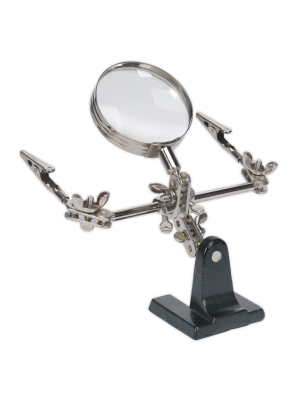 Mini Robot Soldering Stand with Magnifier