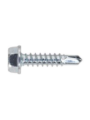 Self Drilling Screw 4.2 x 19mm Hex Head Zinc Pack of 100