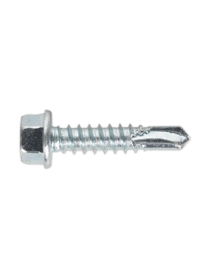 Self Drilling Screw 5.5 x 25mm Hex Head Zinc Pack of 100