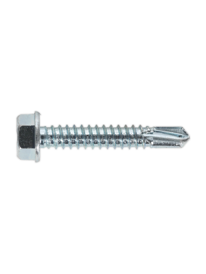 Self Drilling Screw 6.3 x 38mm Hex Head Zinc Pack of 100