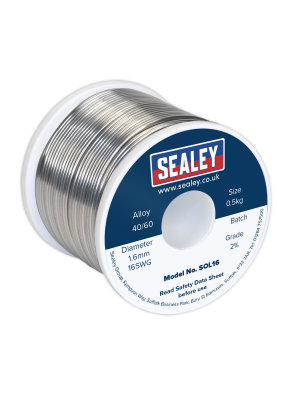 Solder Wire Quick Flow 1.6mm/16SWG 40/60 0.5kg Reel