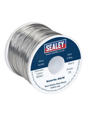 Solder Wire Quick Flow 1.2mm/18SWG 40/60 0.5kg Reel