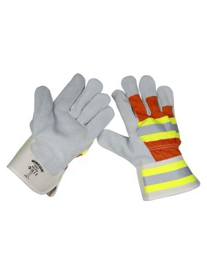 Reflective Rigger's Gloves Pack of 6 Pairs