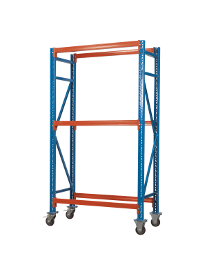 Two Level Mobile Tyre Rack 200kg Capacity Per Level