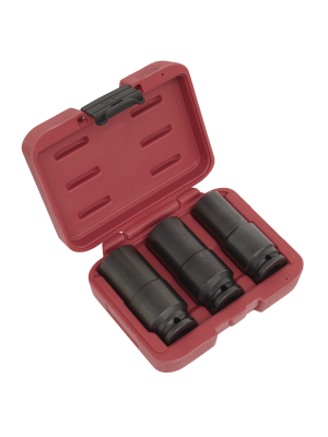 Weighted Impact Socket Set 1/2"Sq Drive 3pc