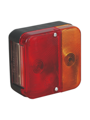 Rear Square Lamp Cluster 12V with Bulbs