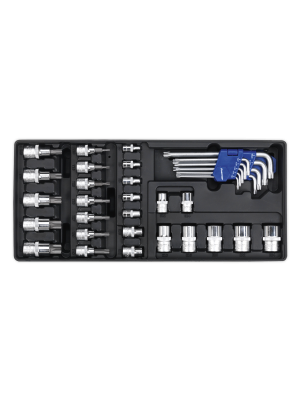 Tool Tray with TRX-Star* Key, Socket Bit & Socket Set 35pc
