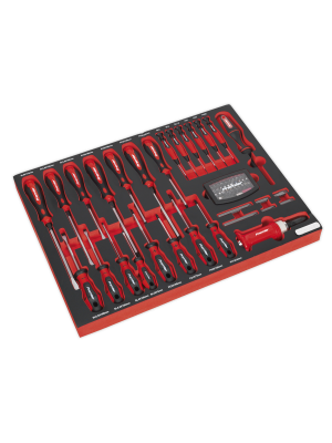 Tool Tray with Screwdriver Set 72pc