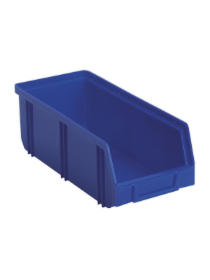 Plastic Storage Bin Deep 105 x 240 x 85mm - Blue Pack of 28