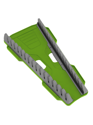 Reversible Spanner Rack 16pc Hi-Vis Green