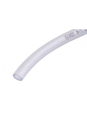 Clear PVC Braided Tubing 6mm ID 30m