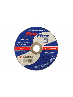 Abracs 115mm x 3.0mm Flat Cutting Discs - Pack 10