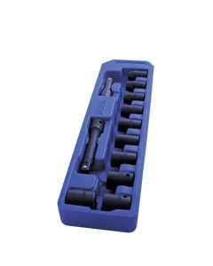 Impact Socket Set 1/2"D 12pc