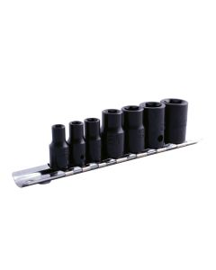 Impact Star Socket Set 3/8"D, 1/4"D 7pc
